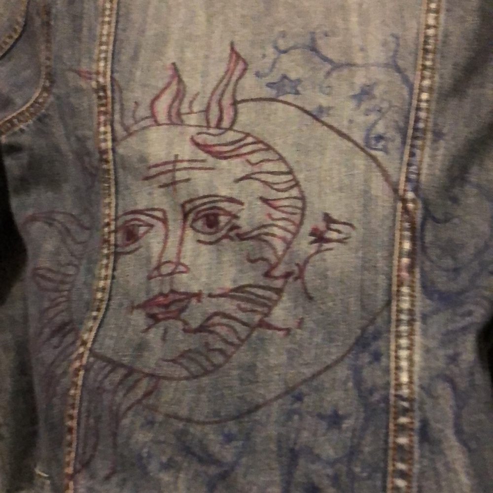 Old navy denim jacket. The label says Old Navy maternity size M